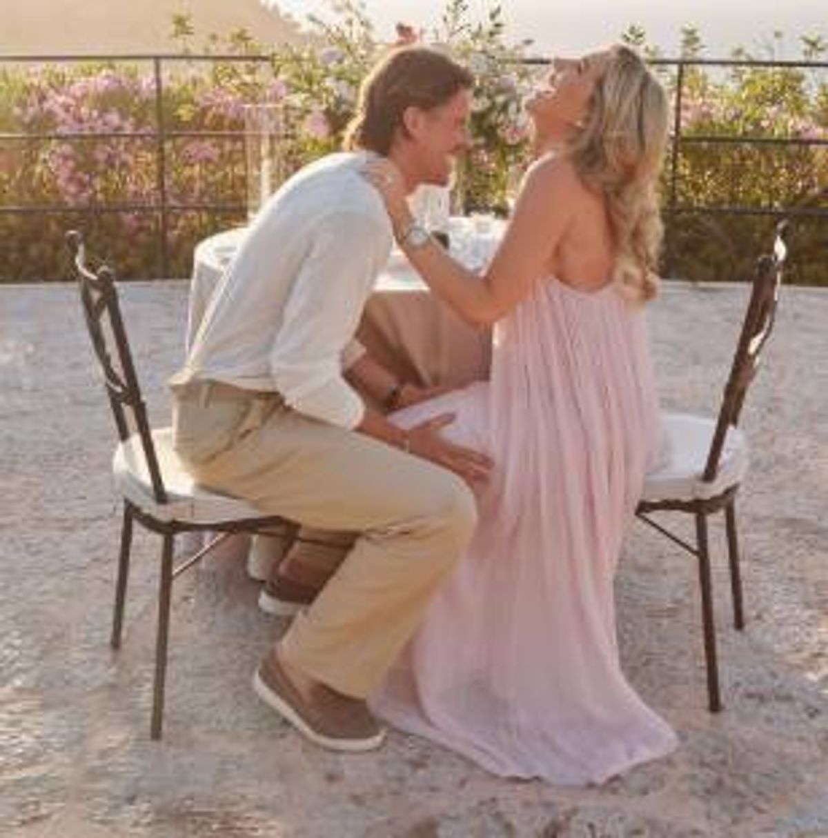 Spurs star Gallagher popped the question in the glorious mountain retreat in Mallorca