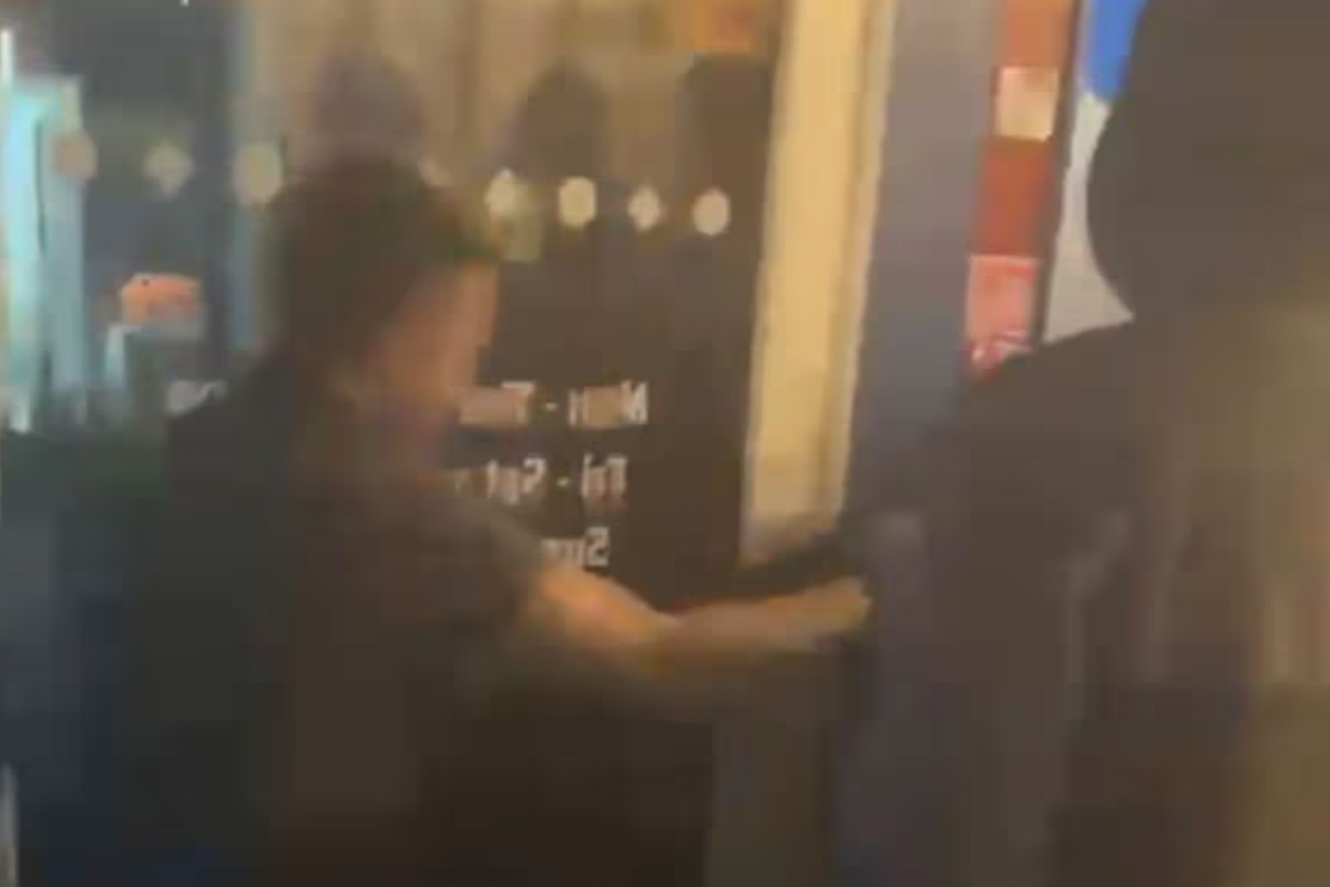 A video of the incident is circulating on social media.