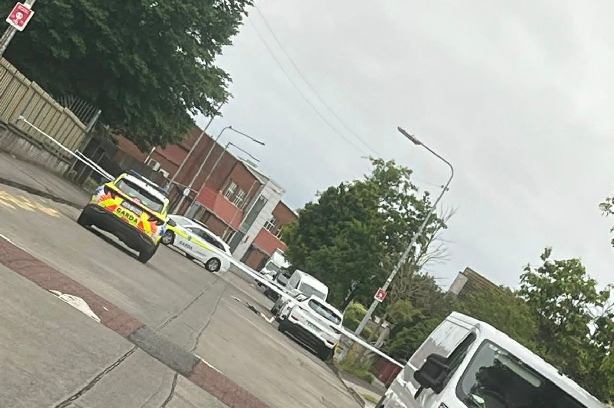 The scene on Swan's Nest Road in Kilbarrack