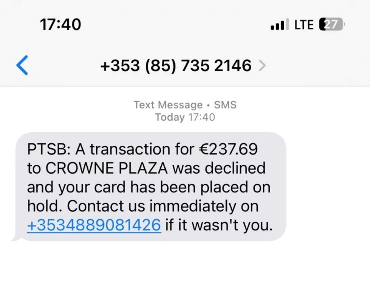 Examples of text messages in circulation
