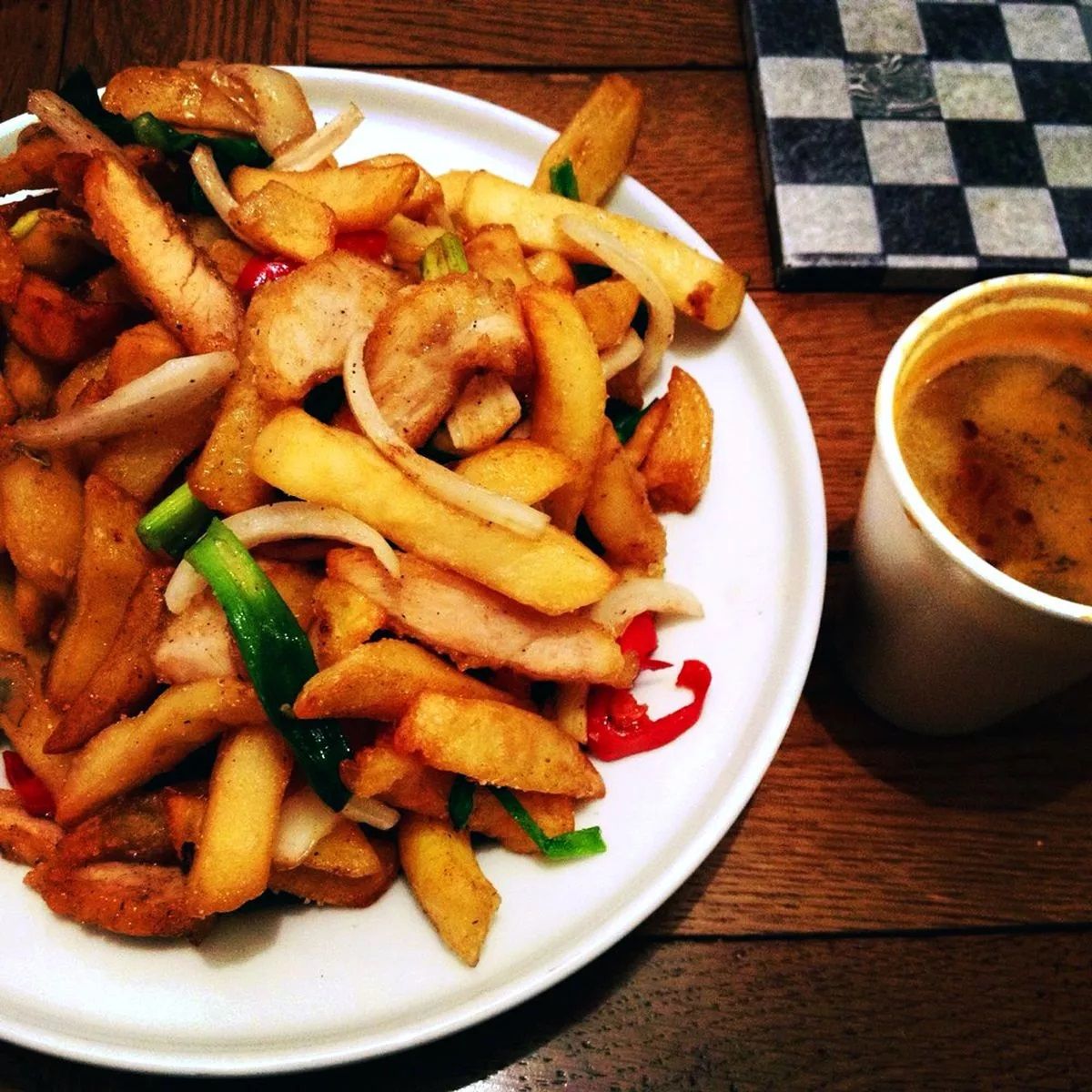 The spice bag is pictured on a table