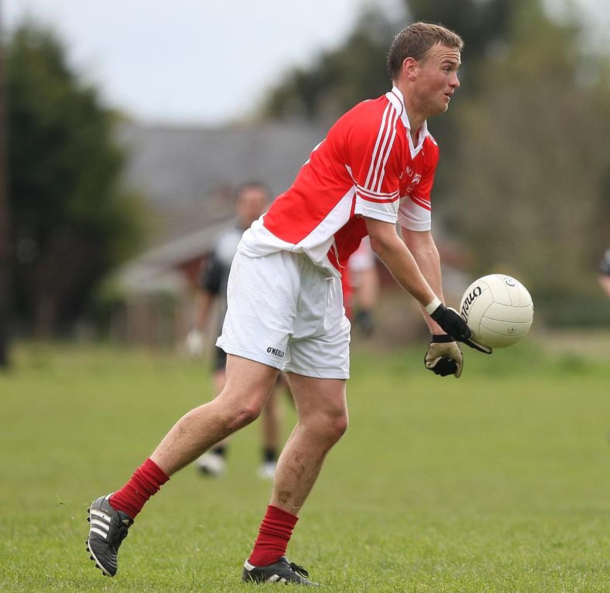Keith in action for his GAA club St Brigid's