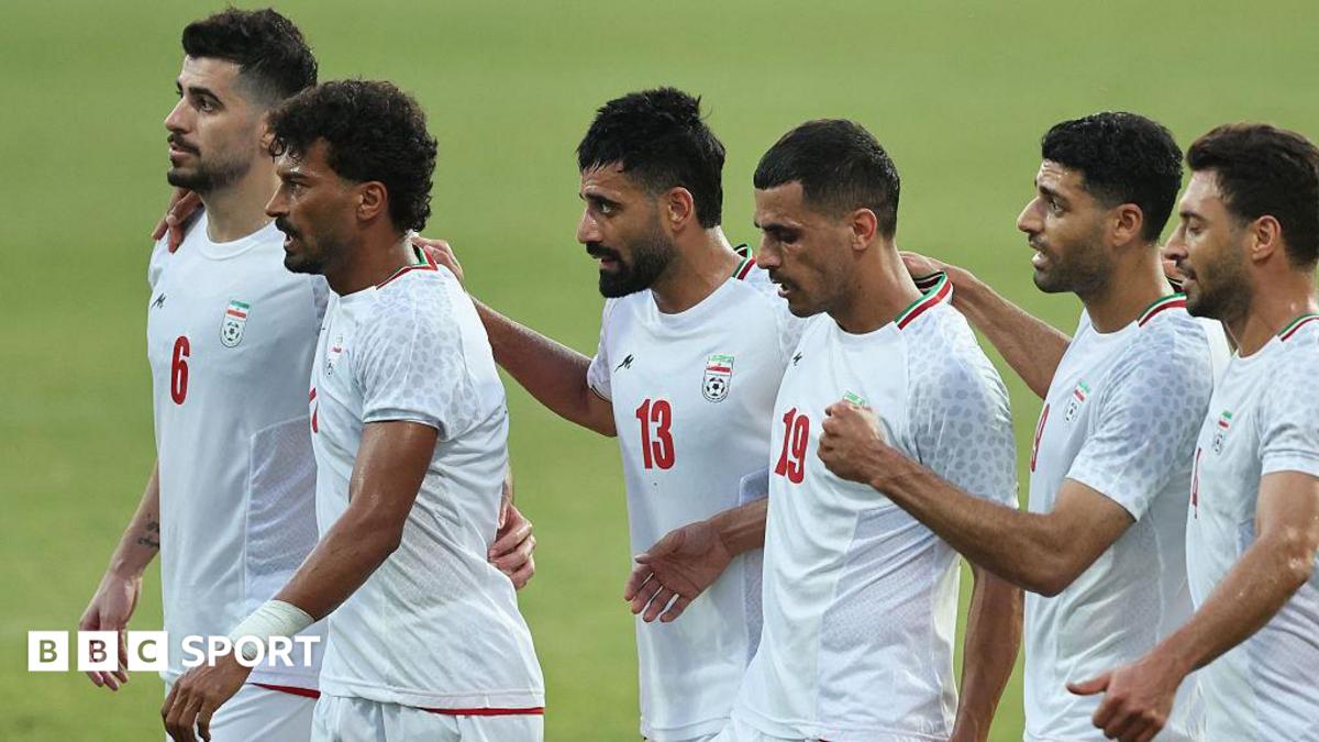 Players of Iran National Football Team celebrate after their teammate Mehdi Taremi (9) scored a goal during a friendly football match against Gambia at Titanic Mardan Palace Sports Complex in Antalya, Turkiye on May 29, 2026.