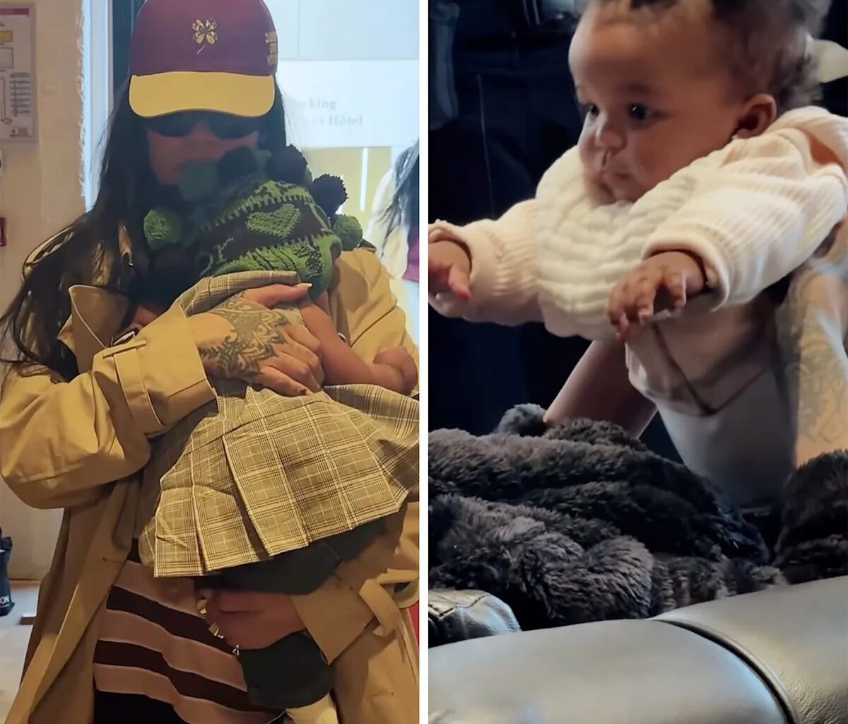 Rihanna Shares a Rare New Video of Baby Rocki With Her on Set