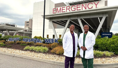 Identical twin doctors return to lead hometown hospital ER