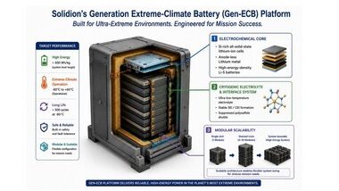Solidion Technology Unveils Patented Extreme-Climate Battery Technology Targeting Low Earth Orbit-Based Artificial Intelligence Data Centers, Lunar Economy, and Space