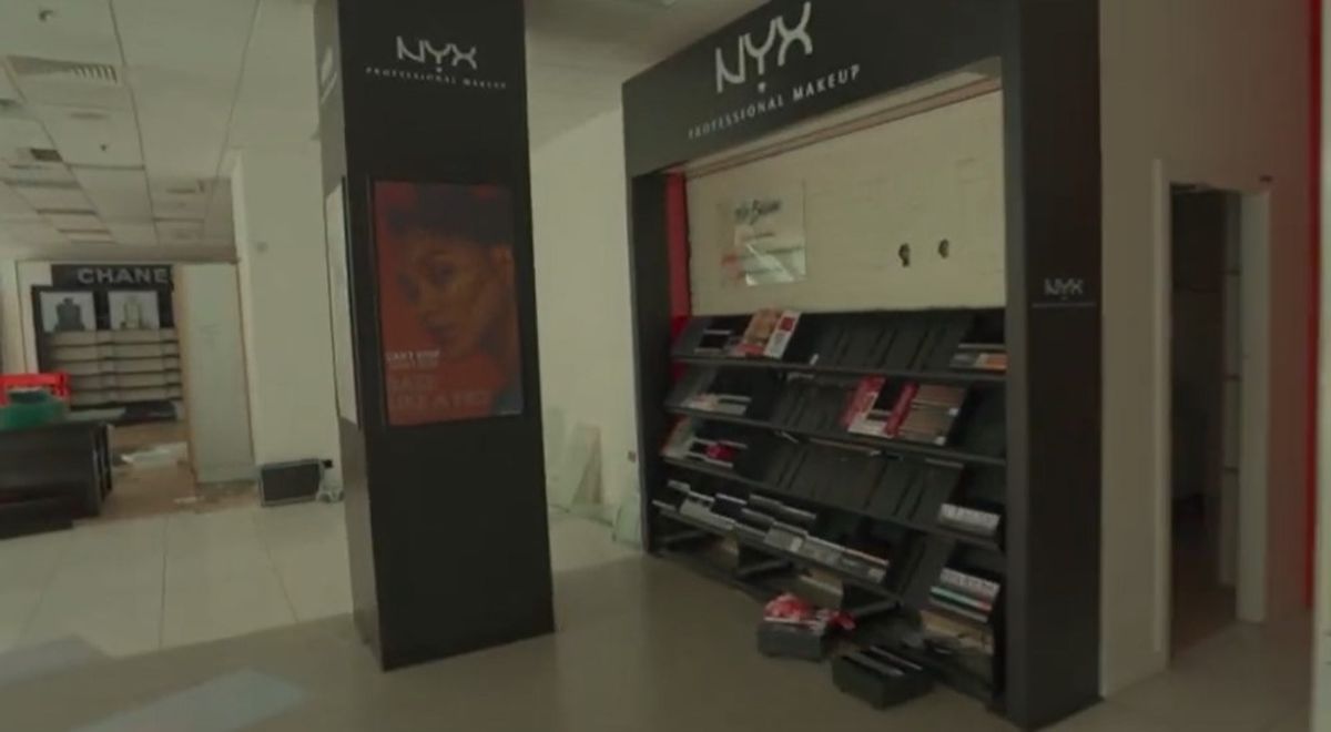 Inside abandoned Debenhams