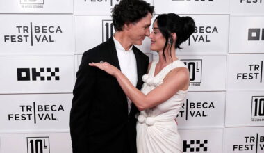 Katy Perry and Justin Trudeau look loved up as they make red carpet debut