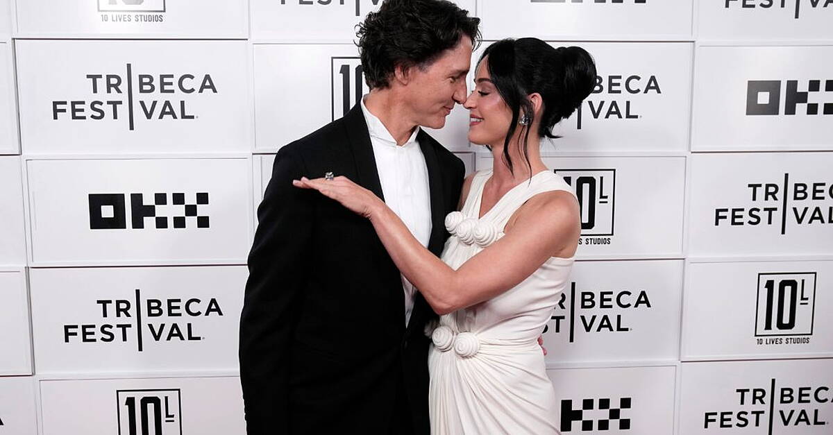 Katy Perry and Justin Trudeau look loved up as they make red carpet debut