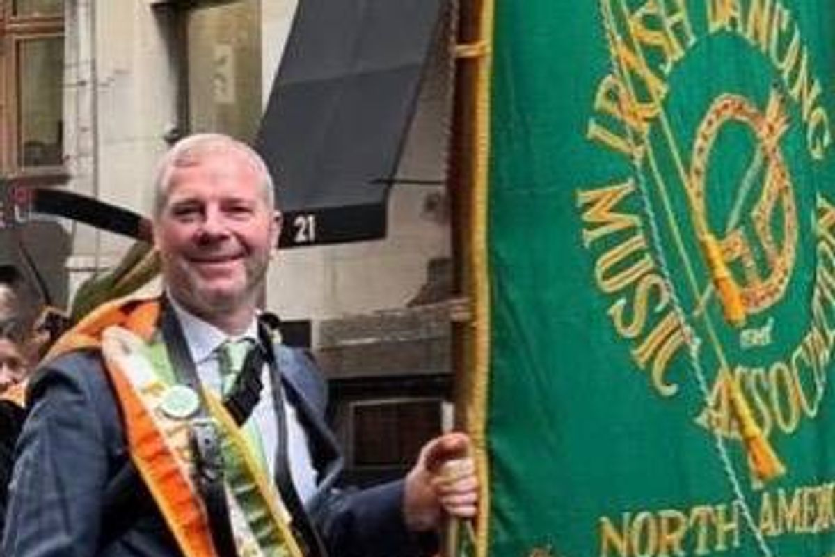 Joe served as the Flag Bearer for the Irish Dancing & Music Assoc. Of NY at the 2023 New York City St. Patrick's Day Parade