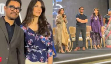 'Great taste in women': Kajol teases Aamir Khan over his third wedding to Gauri Spratt, leaving ex-wife Kiran Rao smiling beside Juhi Chawla