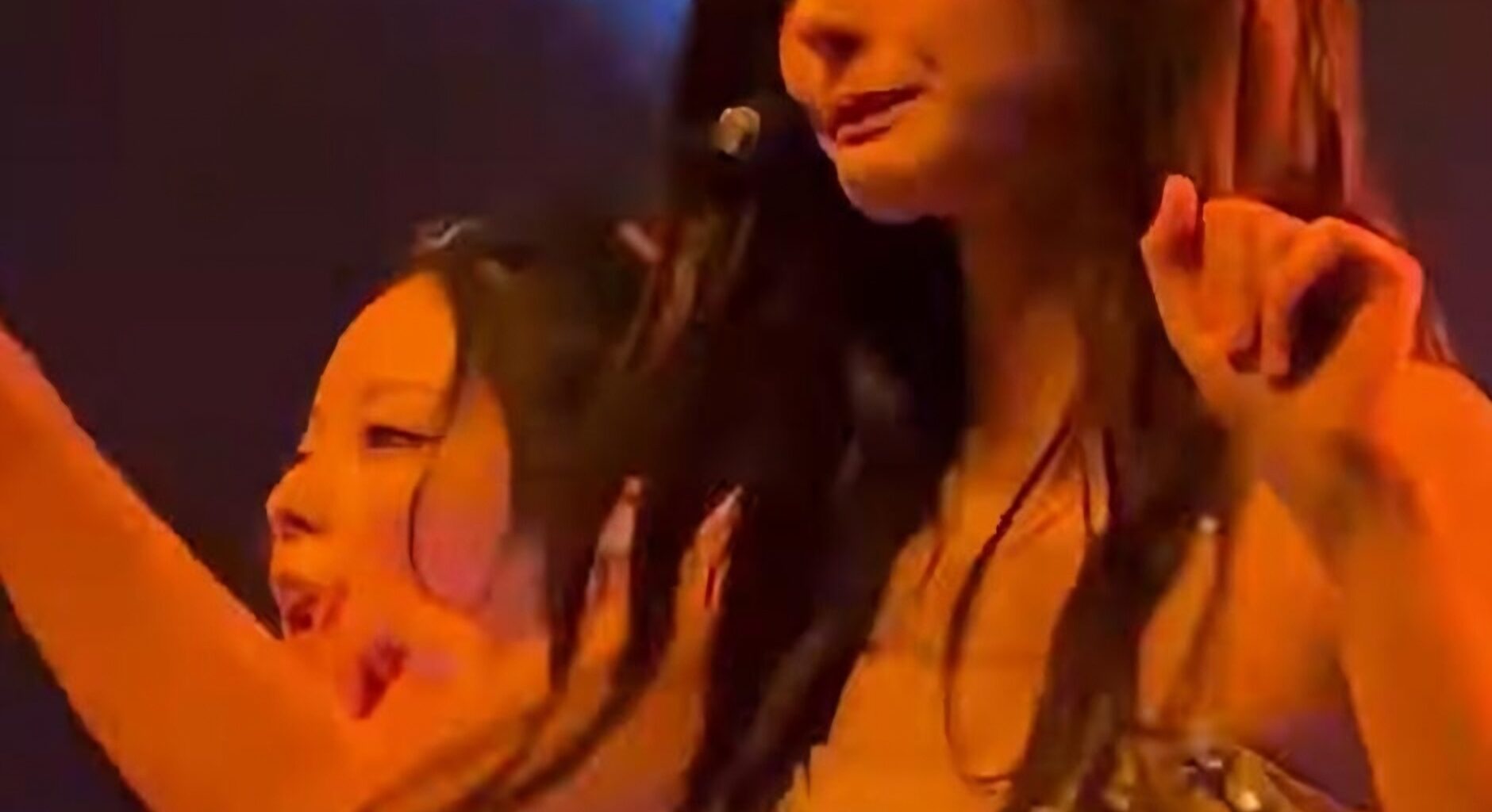NMIXX member Sullyoon performs during a recent world tour appearance in Bangkok. Captured from social media