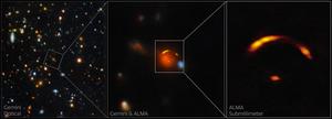 Tracing a neutrino ghost to distant “shadow blaster” galaxy