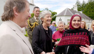 Cowboy hats and summer dresses at President’s first garden party