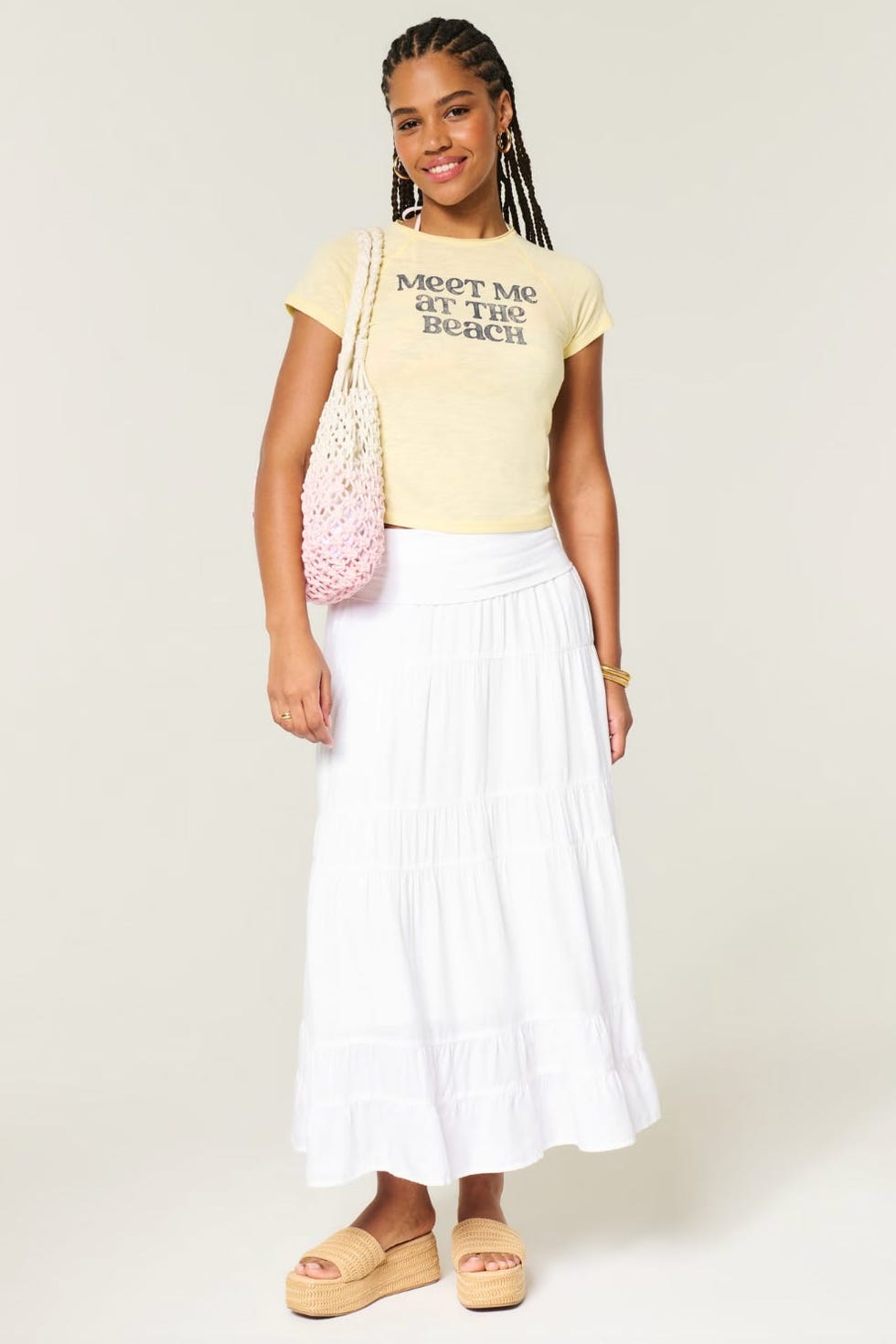 2-in-1 Convertible Maxi Skirt to Midi Dress