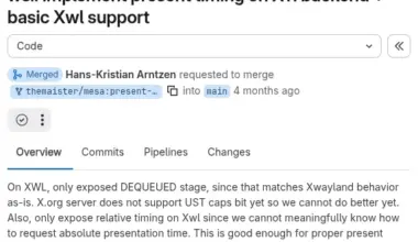 Mesa X11 present timing code merged