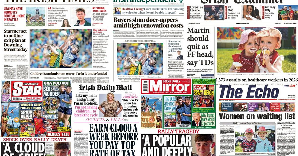 What the papers say: Monday's front pages
