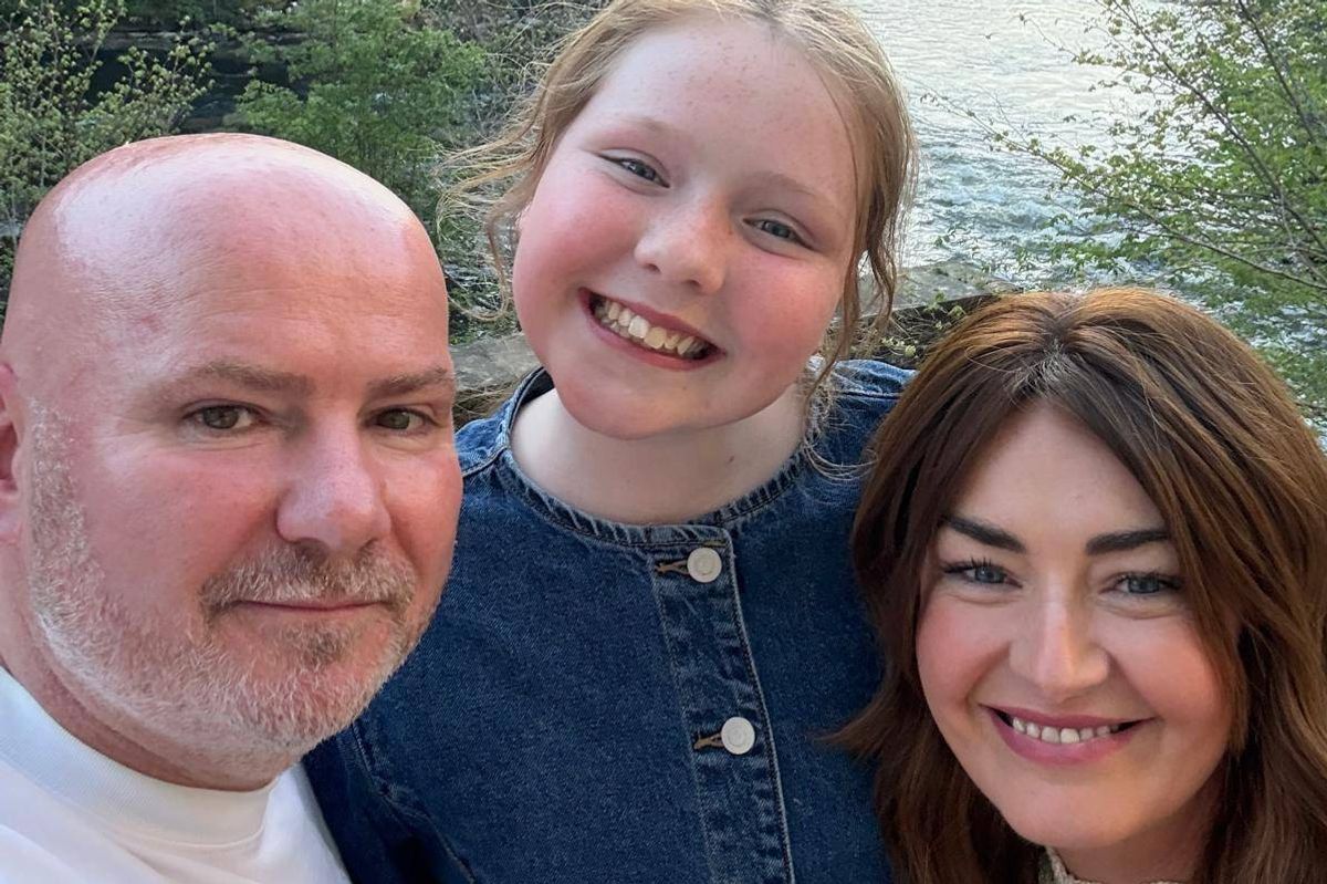 Ann with her partner Allan and her daughter Georgia