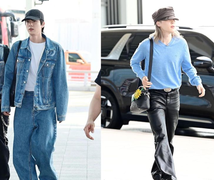 BTS' Jin,  left, and Jimin / Xportsnews
