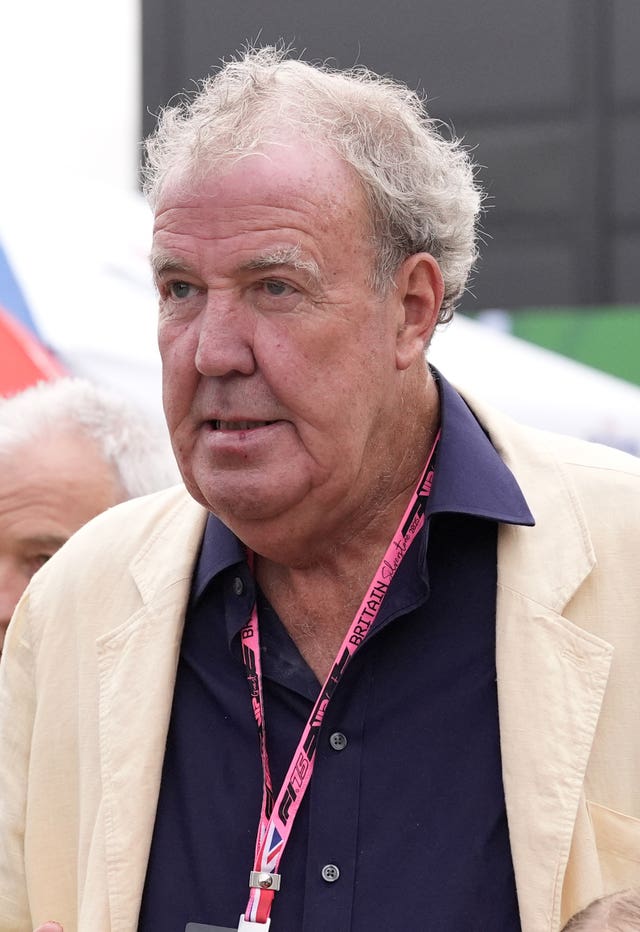 Jeremy Clarkson at the 2025 British Grand Prix at Silverstone