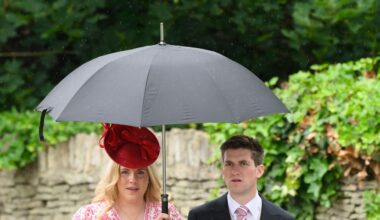 Zara Tindall's half-sister Stephanie Phillips makes rare public appearance at brother Peter Phillips' wedding to Harriet Sperling