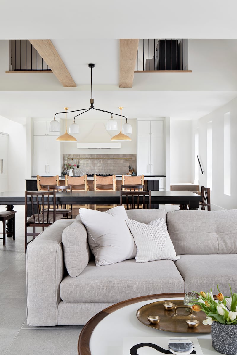 Glynn designed the interiors, selecting lighting, flooring and tiles