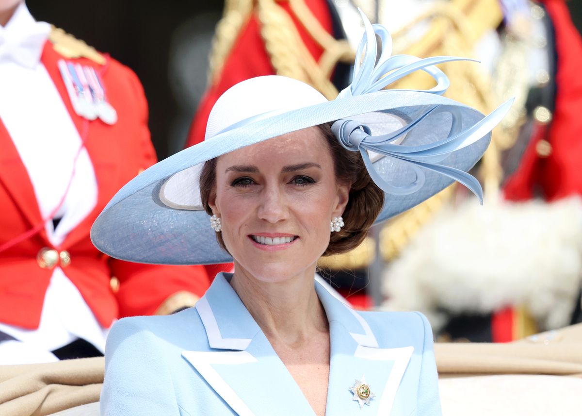 Kate Middleton Turns Heads in Pastel Blue and Statement Hat