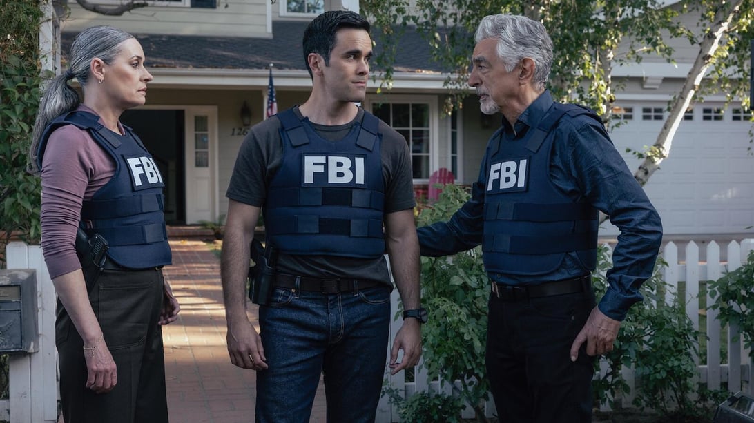 Paget Brewster, RJ Hatanaka, and Joe Mantegna, Criminal Minds: Evolution