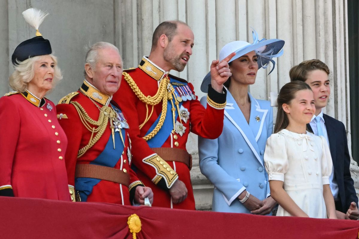 The Royal Family watched the RAF flypast from the Buckingham Palace balcony