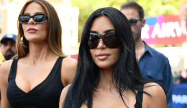 Kim and Khloé Kardashian stun in matching looks at Monaco Grand Prix