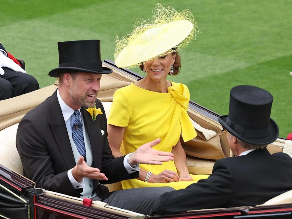 William, Prince of Wales and Kate, Princess of Wales during the Royal Procession on Day Two during Royal Ascot 2026 at Ascot Racecourse on June 17, 2026 in Ascot, England. (Photo by Steve Bardens/Getty Images for Ascot Racecourse)