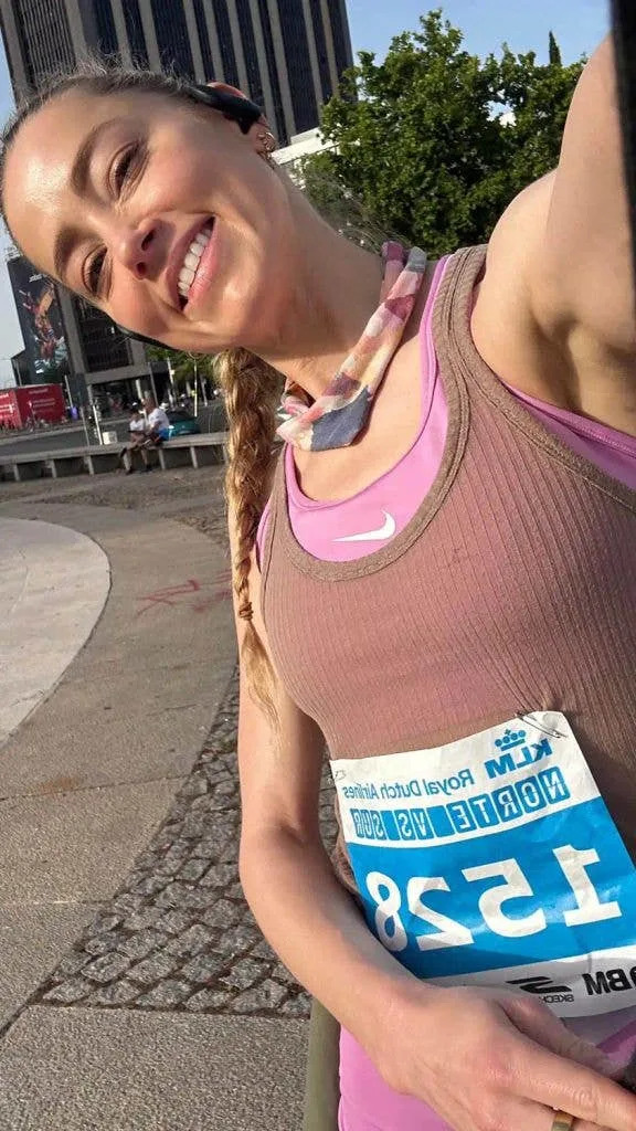 Amber Heard completes the KLM Norte Sur 10km race in Madrid