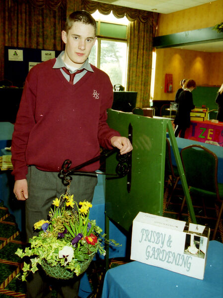  John Frisby, Frisby & Gardening, De La Salle College, who took part in the Young Entrepreneurs County Final back in 2000.