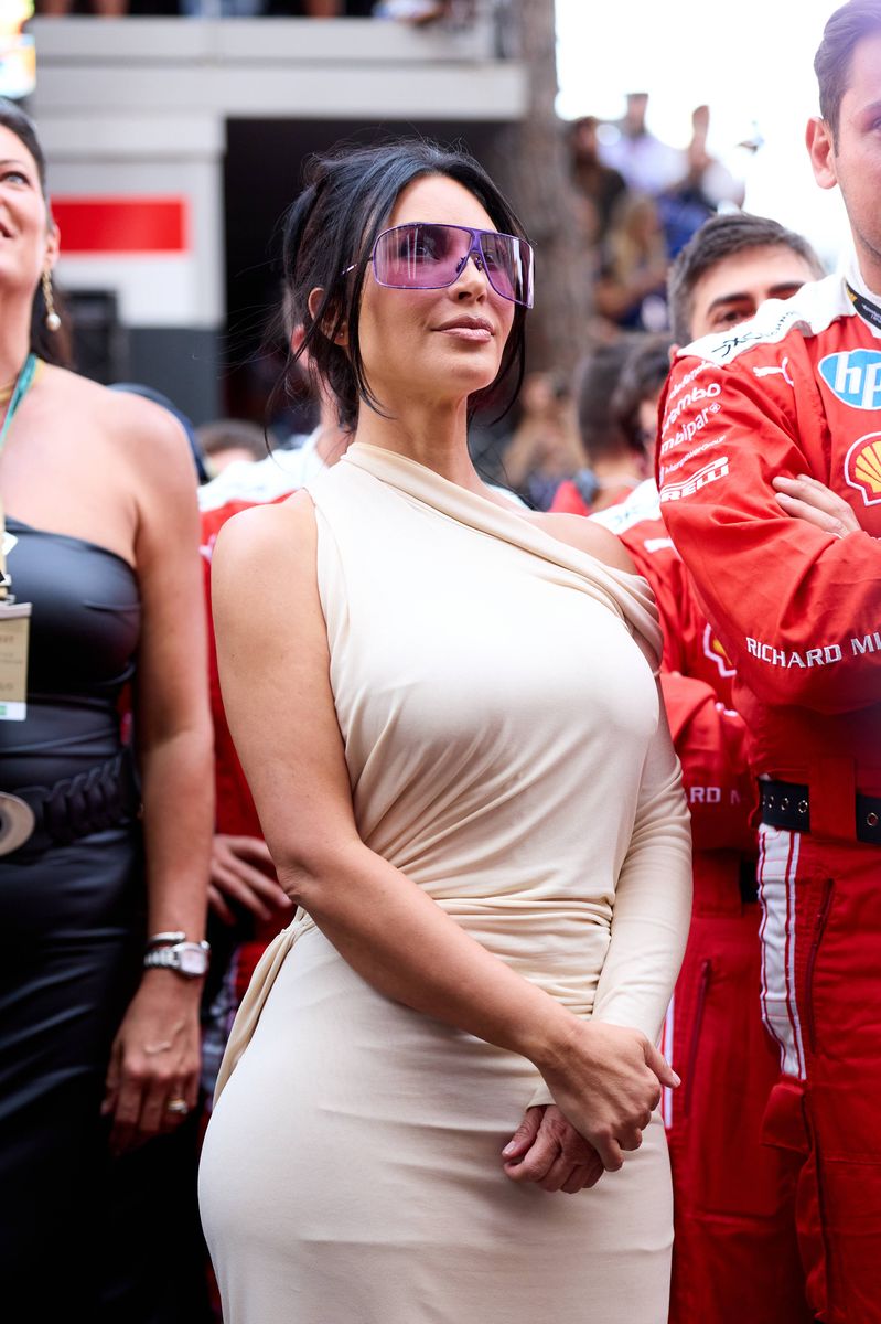 Kim Kardashian criticized for sheer lace Monaco Grand Prix outfit as fans call look 'out of place'