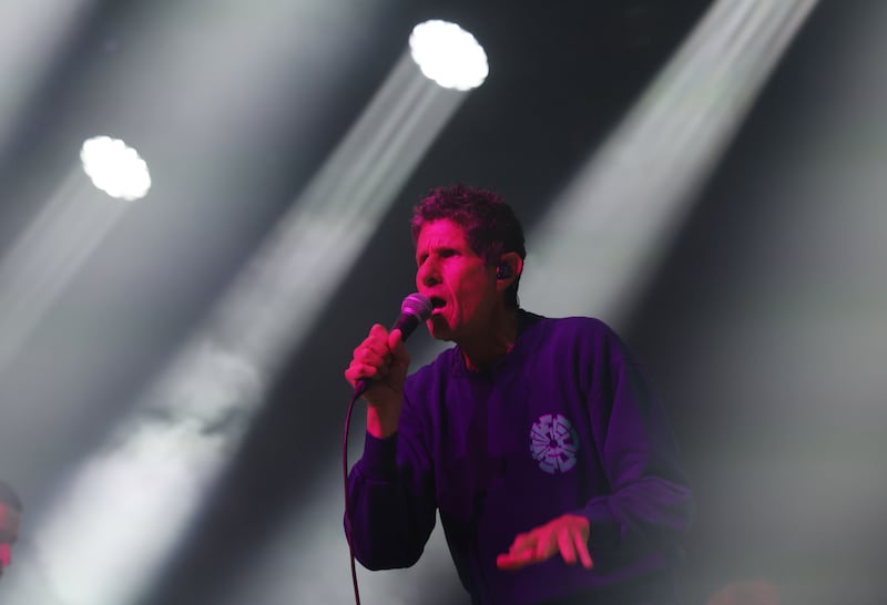 Beyond the Pale: Mike D in the crammed Selective Memory tent on Sunday. Photograph: Alan Betson