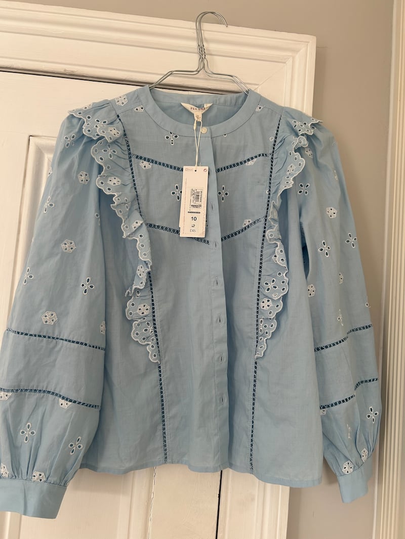 A tags-still-on blouse that quickly found a new home on Vinted