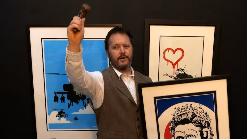 First of its kind auction in Northern Ireland showcases four Banksys, an original Picasso and a taxidermy lion