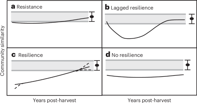 Biodiversity recovery is slow following clear-cut harvest of boreal forests