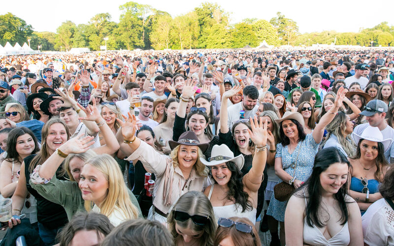 Zach Bryan fans at his concert in the Phoenix Park, Dublin. Picture: Gareth Chaney