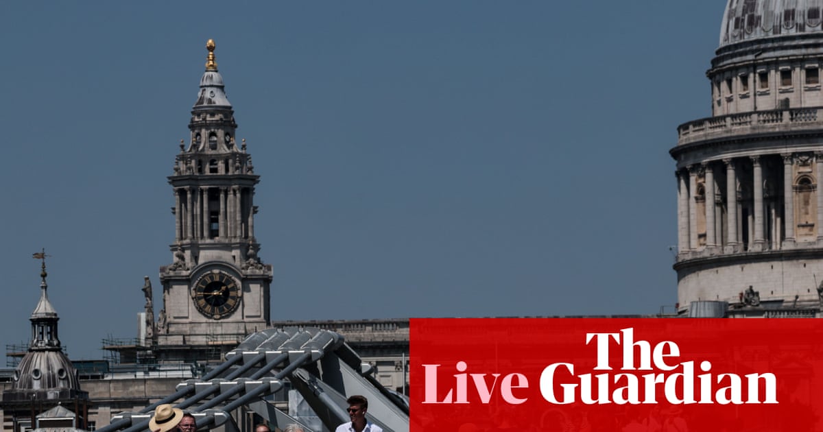 Red warning for south-east England after record June heat; 55 people have drowned in France – Europe heatwave live | Extreme heat