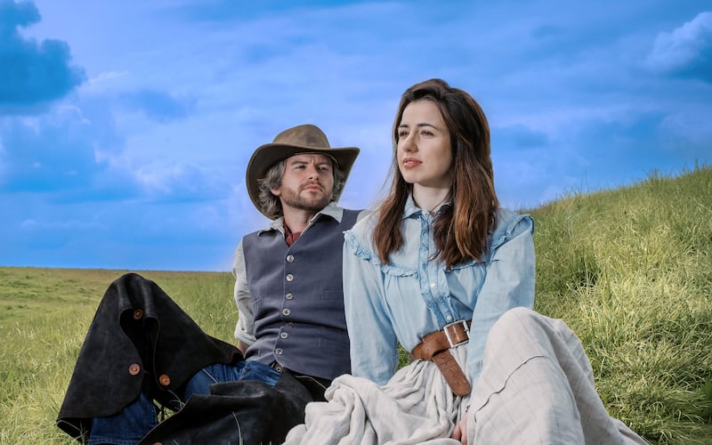 Oklahoma!: David James Whelan as Curly McLain and Molly Lynch as Laurey Williams. Photograph: Bord Gáis Energy Theatre