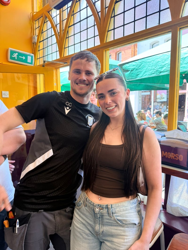 Cian Cooling and Jane Cudden from Darndale at Morso on Drury Street. Photograph: Conor Pope