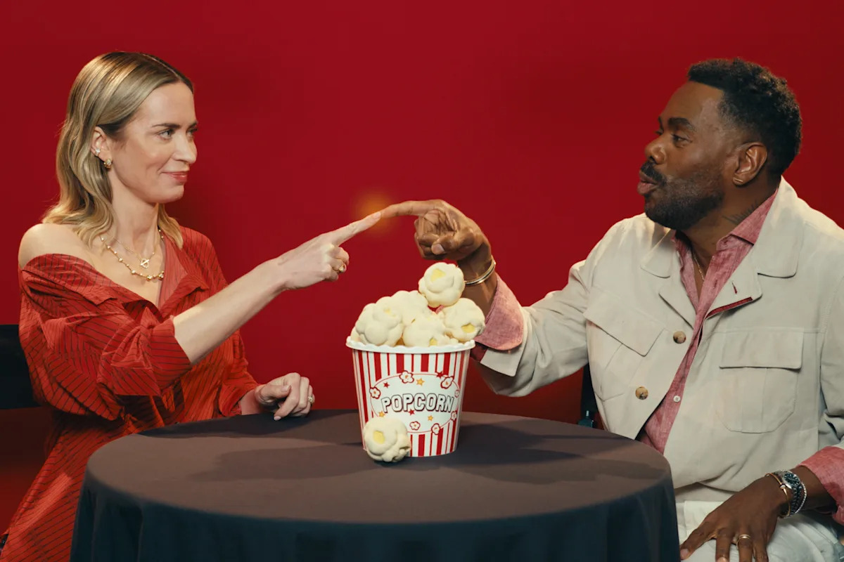 Emily Blunt and Colman Domingo Do Funny Alien Voices for Rolling Stone’s ‘Popcorn Questions’