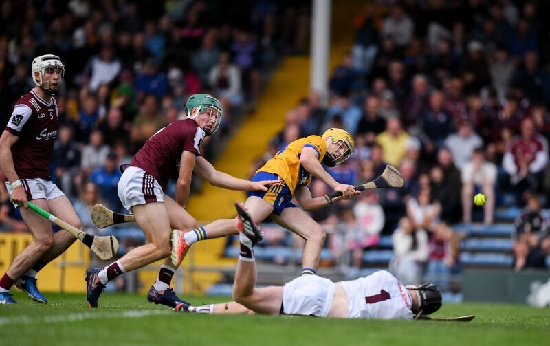 Marco Cleary scores his side's fourth goal. Pic: Brendan Moran/Sportsfile.