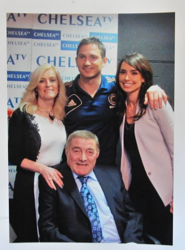 Chelsea FC goal scorer Bobby Tambling with Val O'Connell, Frank Lampard and Christine Bleakley at Chelsea recently.