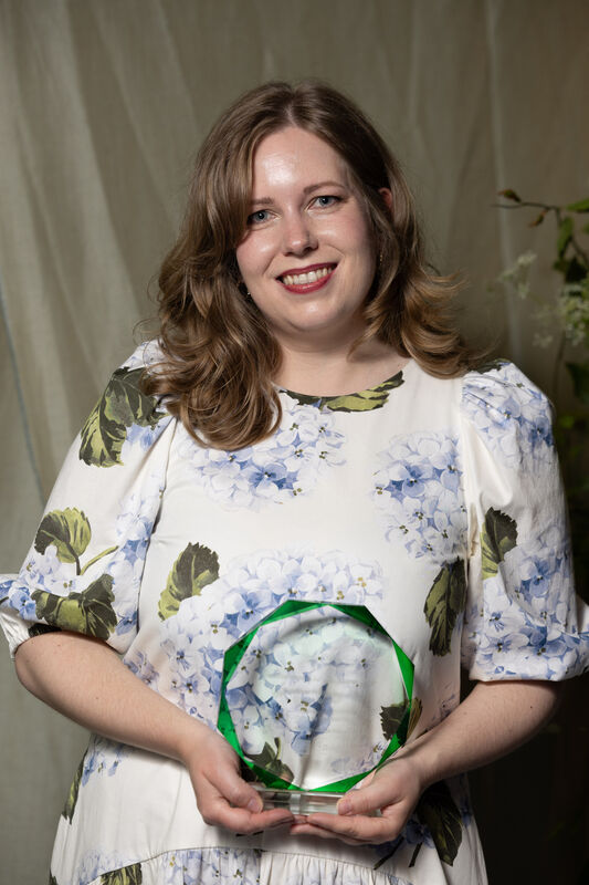 Winner of Creative Professional – Sponsored by RH Vintage Interiors: Liz Ehrenberg-Redl of Coffeehouse Creative at the Network Ireland West Cork Businesswoman of the year Awards 2026. Picture: Darragh Kane