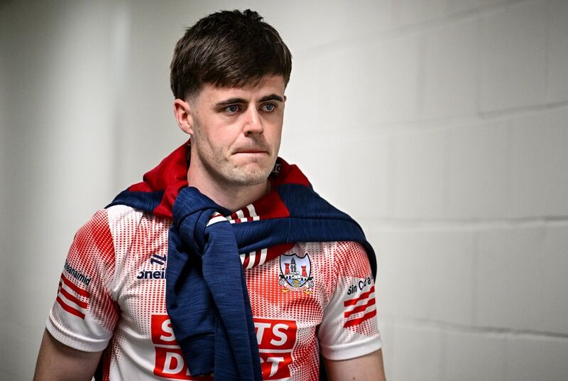 Injured Cork captain Darragh Fitzgibbon. Picture: Brendan Moran/Sportsfile