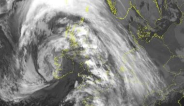 In the early 2020s, the margin of error in tracking an Atlantic storm was about 100km. According to Andrew Parnell from UCD’s Aimsir research centre, AI has cut that to below 50km. Picture: Met Éireann