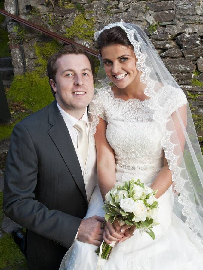Sinead Sheppard and her husband Eamonn on their wedding day. Picture: David Clynch