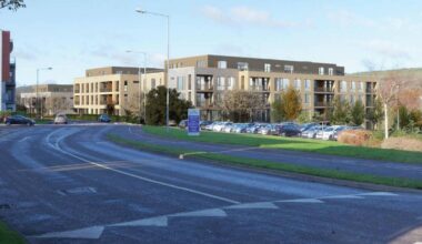 Computer-generated view of the original 123-apartment development planned by O'Flynn Construction on Ballincollig's Old Fort Road, which is set to be replaced by an even larger residential scheme comprising 159 units